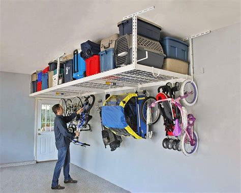 putting up shelves in garage